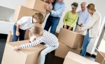 TWicks Family moving house and packing in boxes